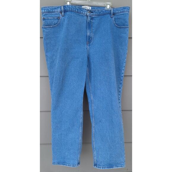 Abercrombie & Fitch Women's the 90's Straight Ultra High Rise Jeans Sz. 22 plus - Picture 1 of 7